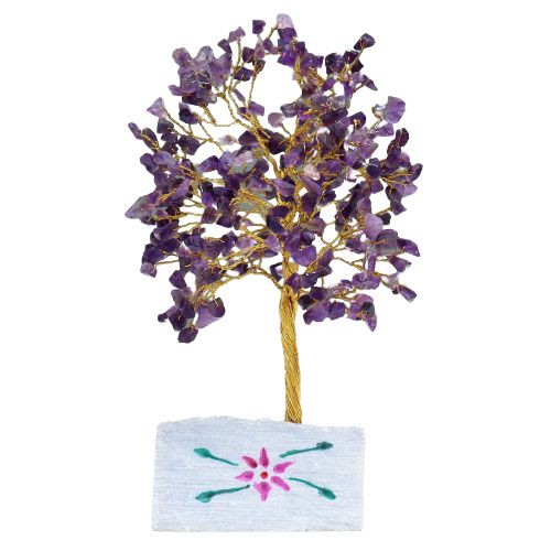 Amethyst Gemstone Tree, 320 stones