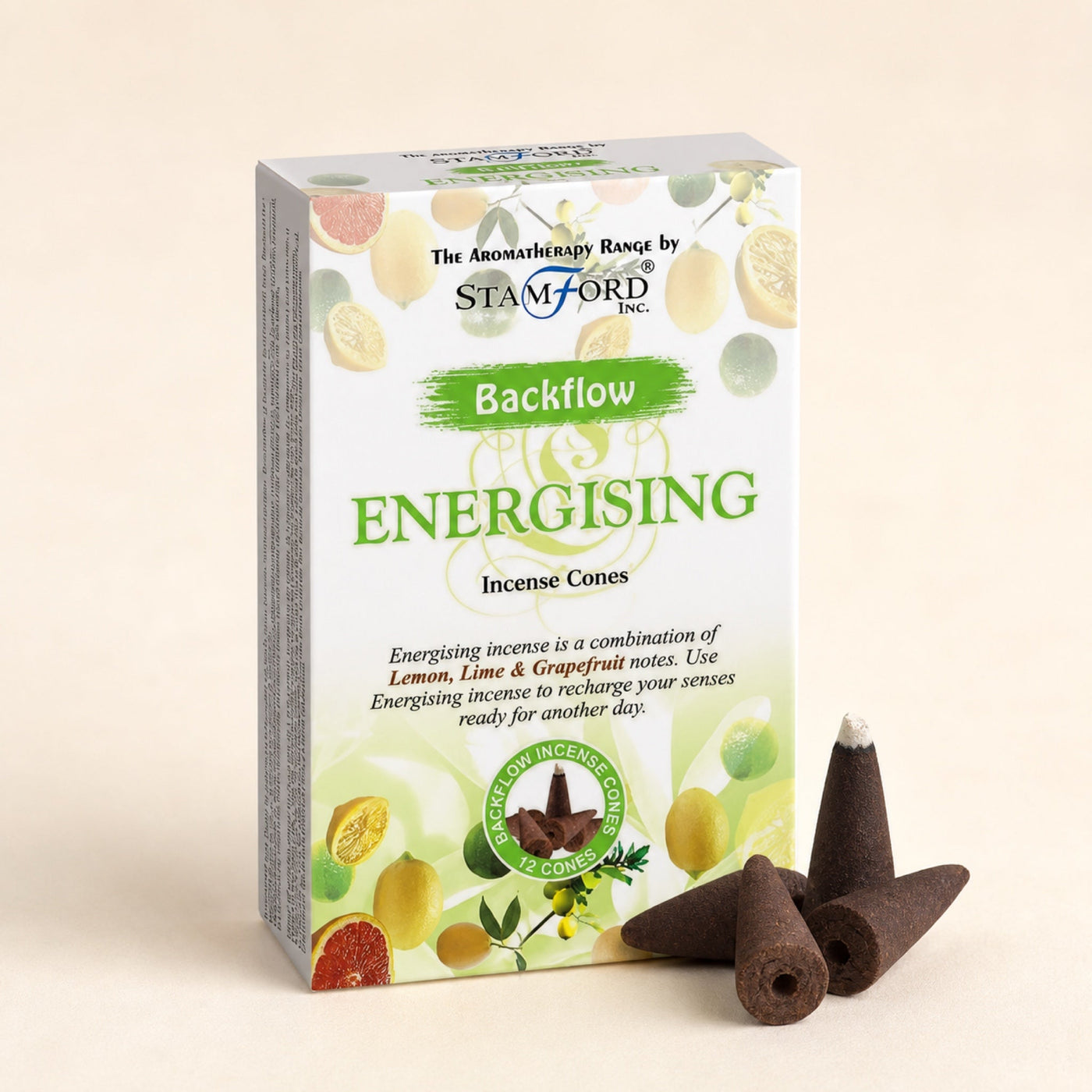Aromatherapy Backflow Cones, Energising