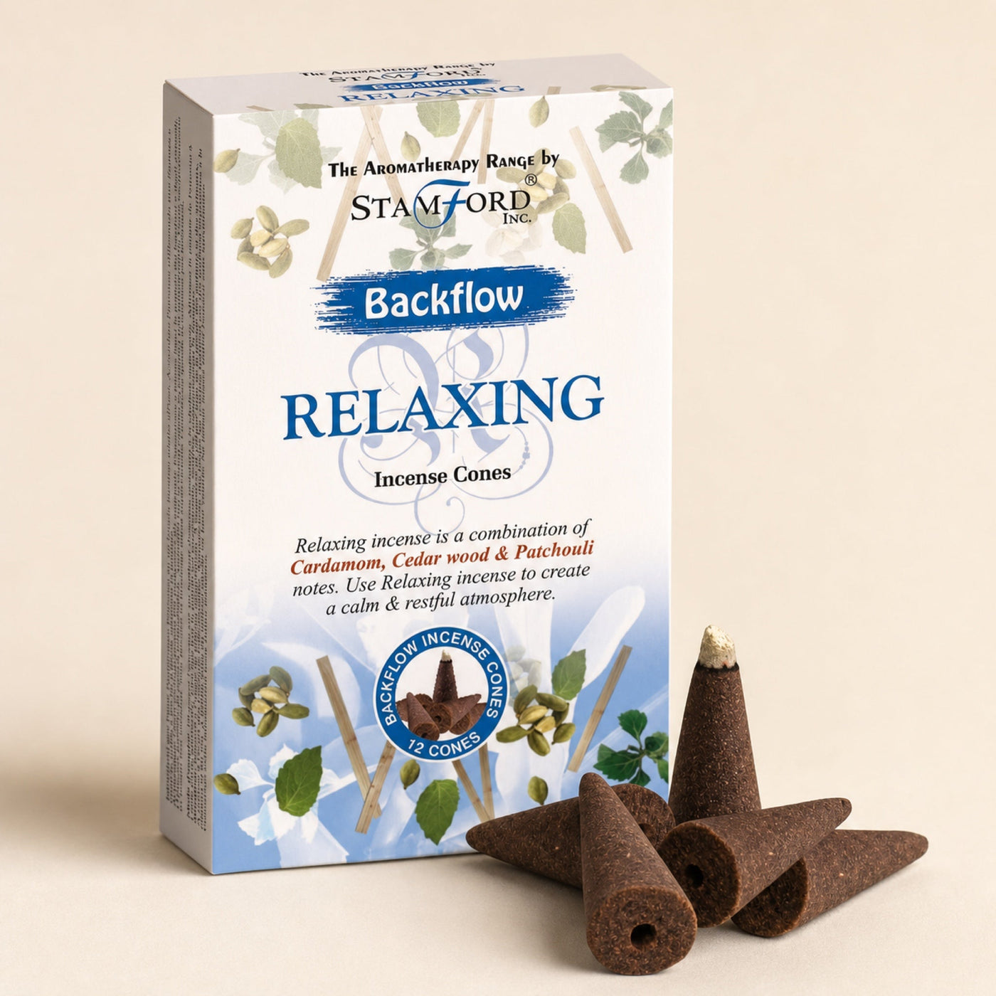 Aromatherapy Backflow Cones, Relaxing