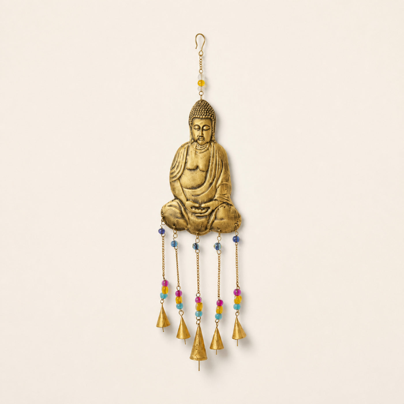 Buddha Brass Chimes, five bells