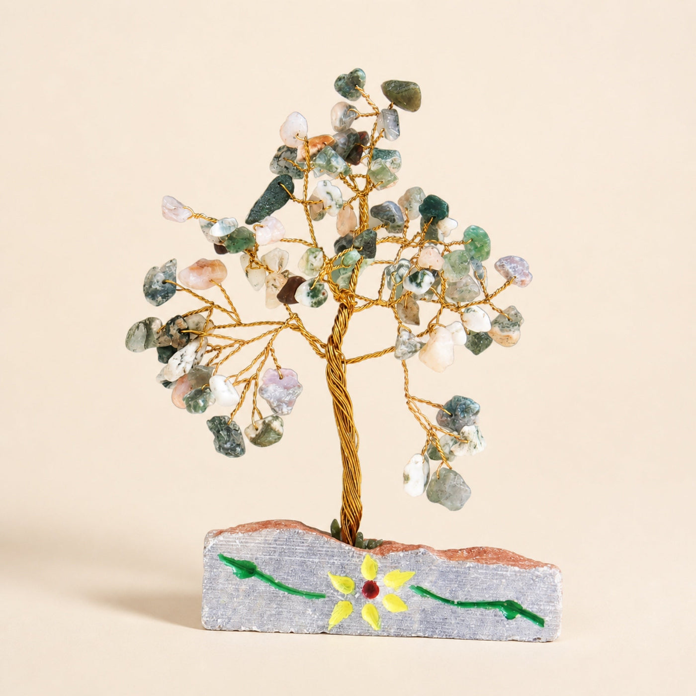 Gemstone Tree, Tree Agate, 80 Stones