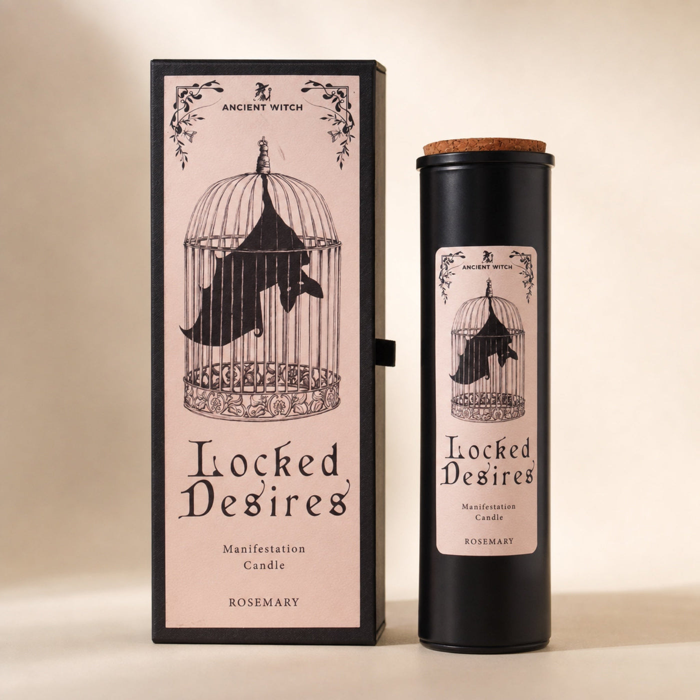 Ritual Candle Set, Locked Desires, Rosemary
