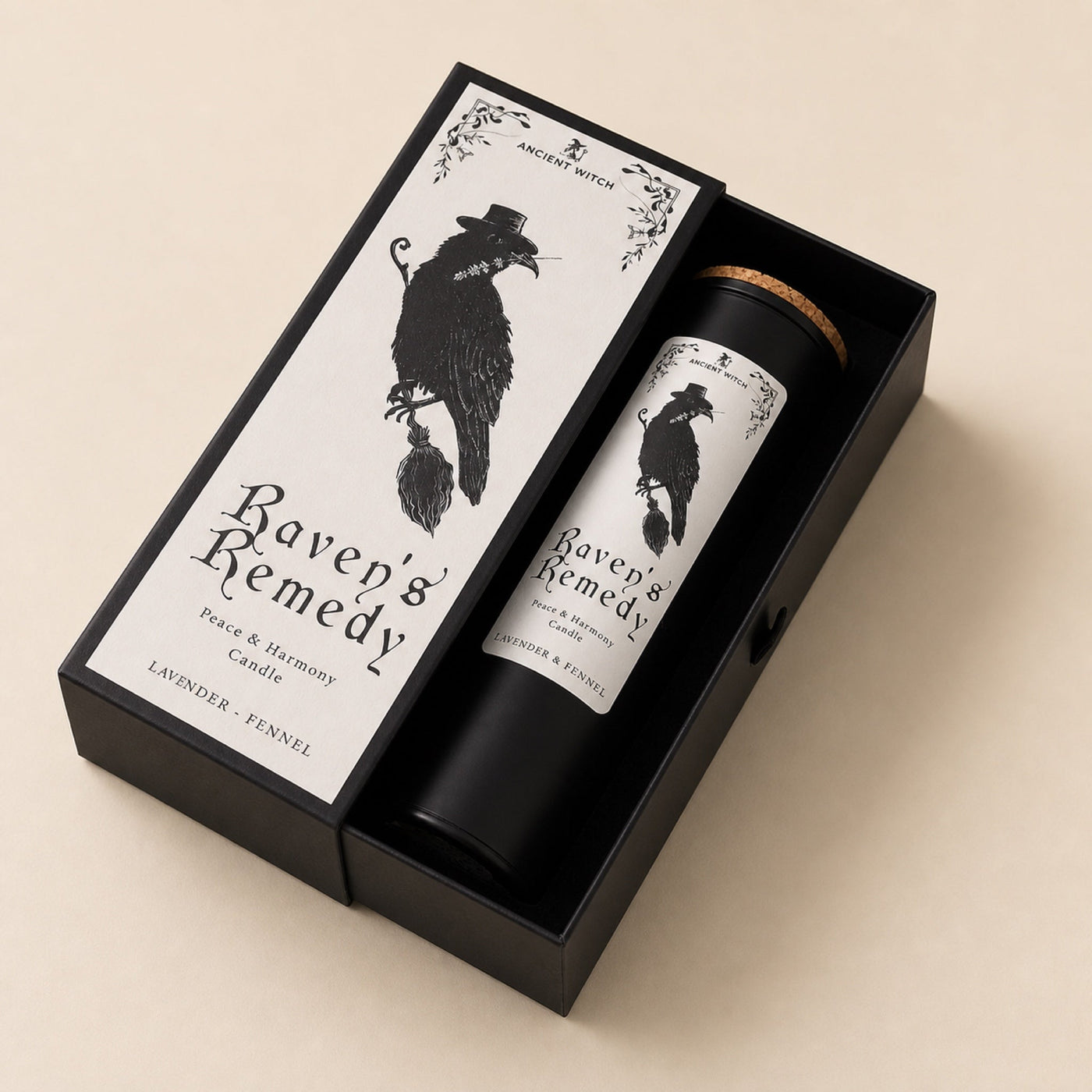 Ritual Candle Set, Ravens' Remedy, Lavender & Fennel