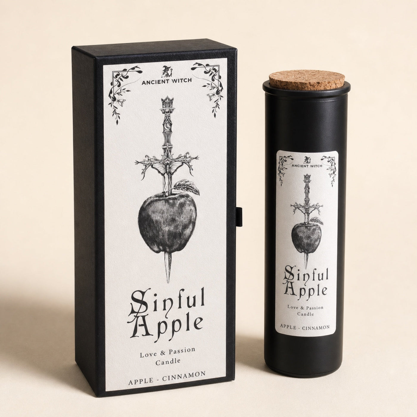 Ritual Candle Set, Sinful Apple, Apple & Cinnamon