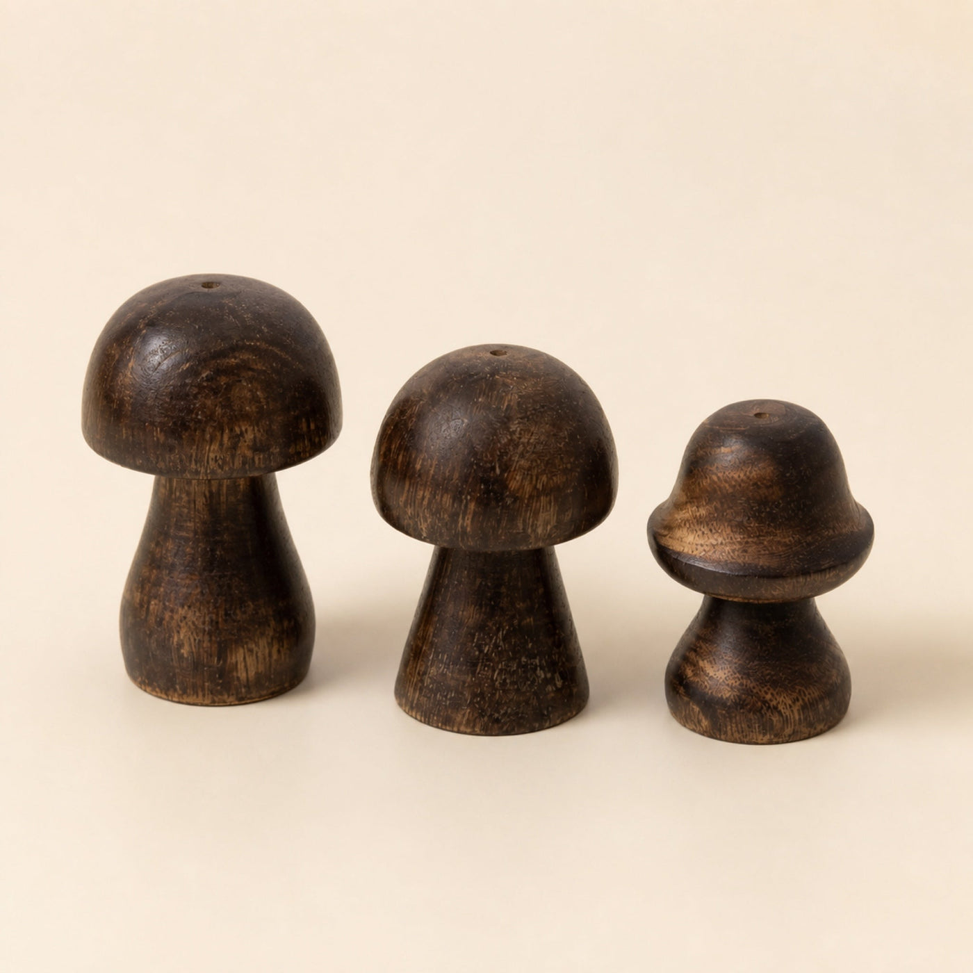 Mini Incense Mushrooms, Set of 3, 6.5–8cm