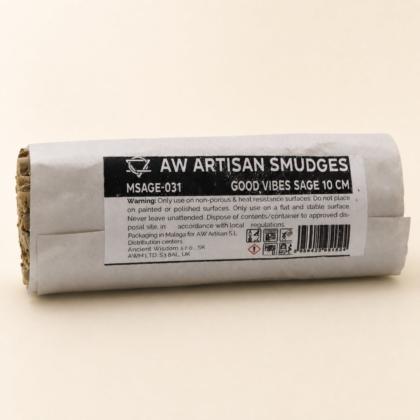 Smudge Stick, Good Vibes Sage, 10cm