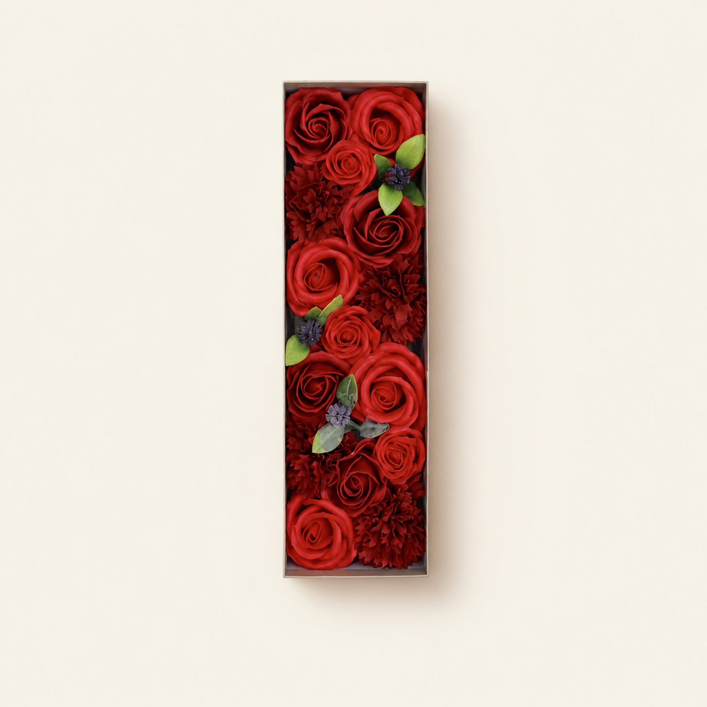 Classic Red Rose Soap Flower Box