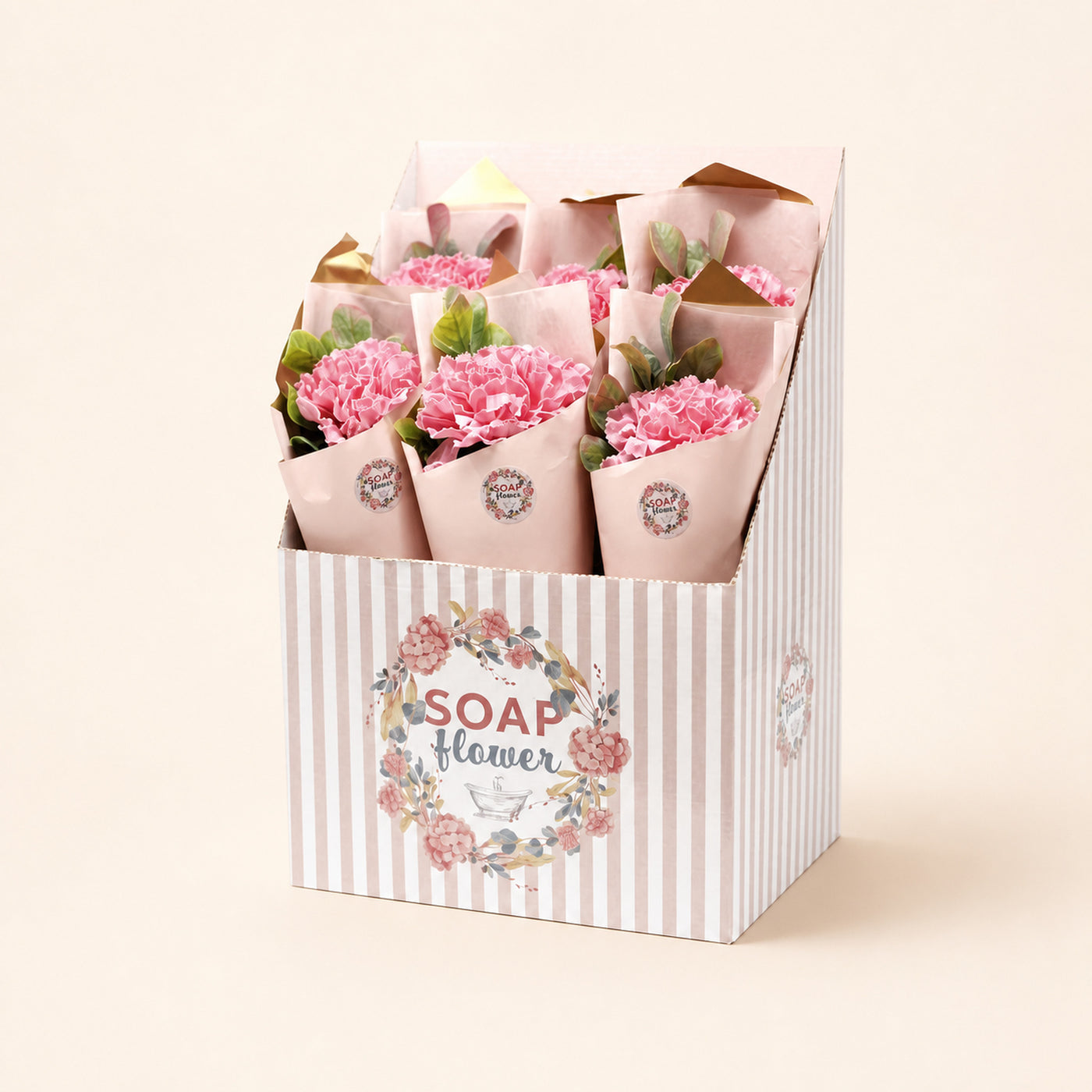 Carnation Soap Flower Posy