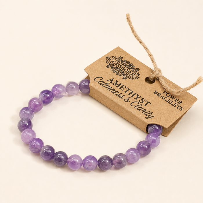 Amethyst Bead Bracelet