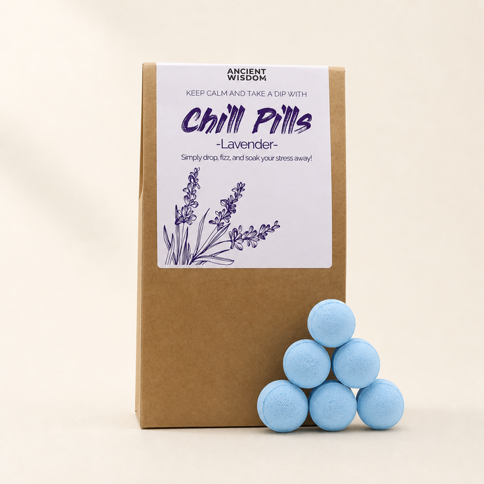 Chill Pills Bath Pebbles, lavender 350g