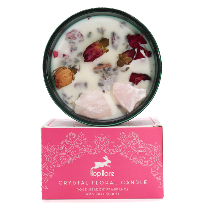 The Lovers Crystal Flower Candle