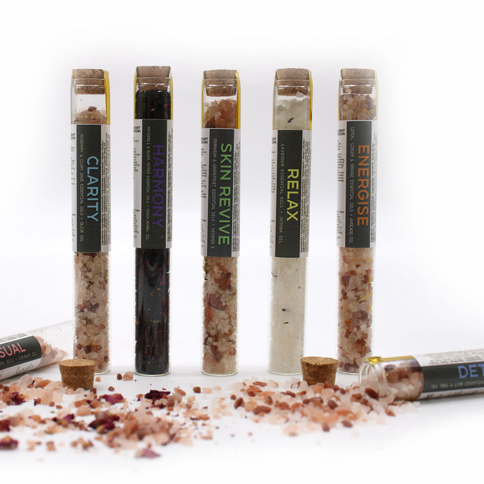 Bath Salts in Vials, gift pack of 7