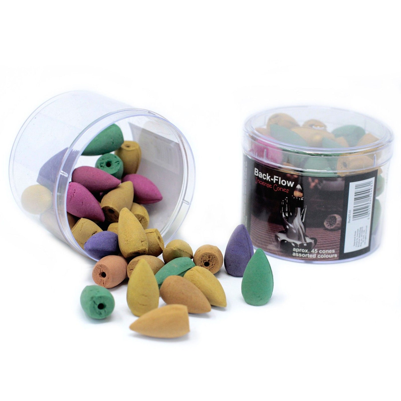 Backflow Incense Cones, tub of 45