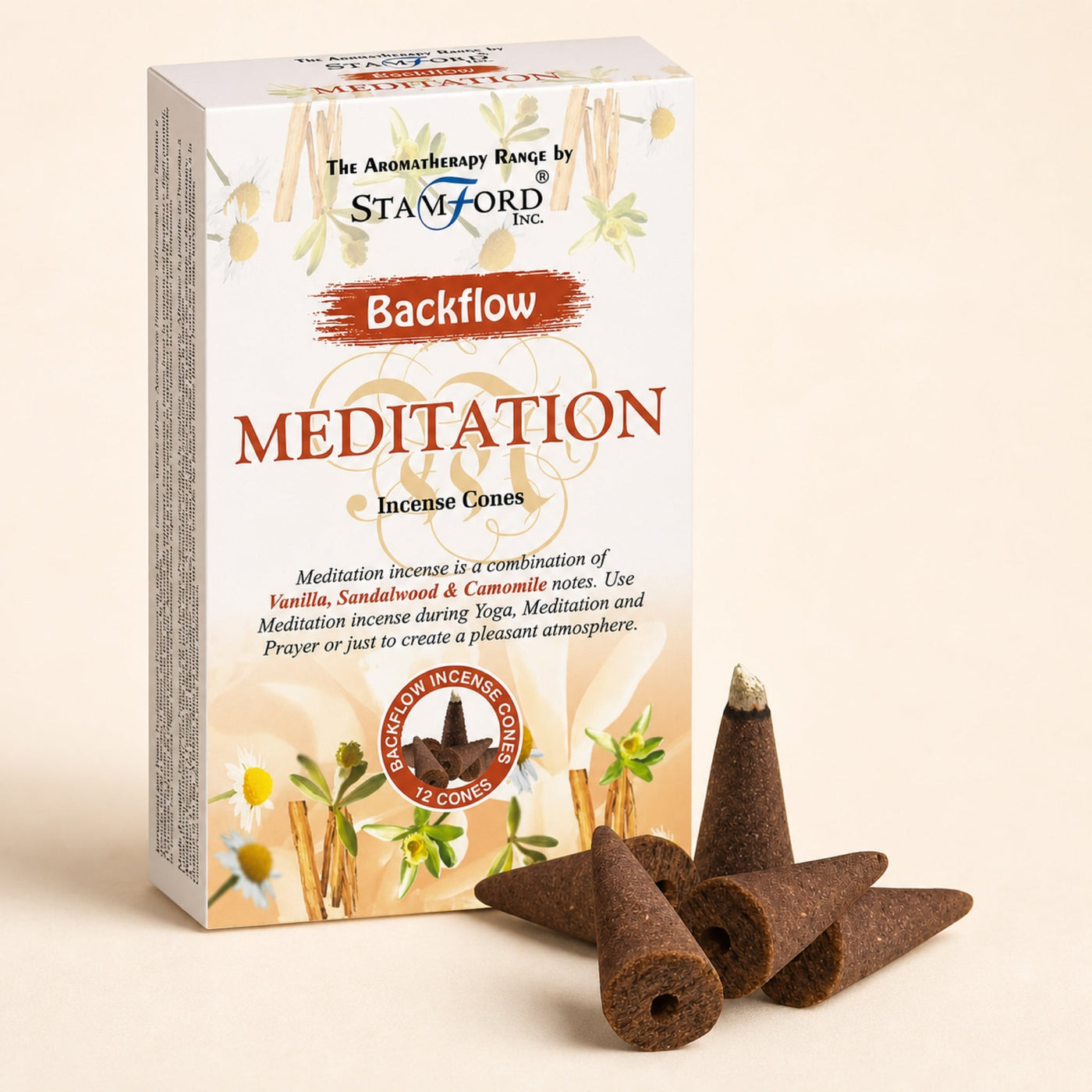 Aromatherapy Backflow Cones, Meditation