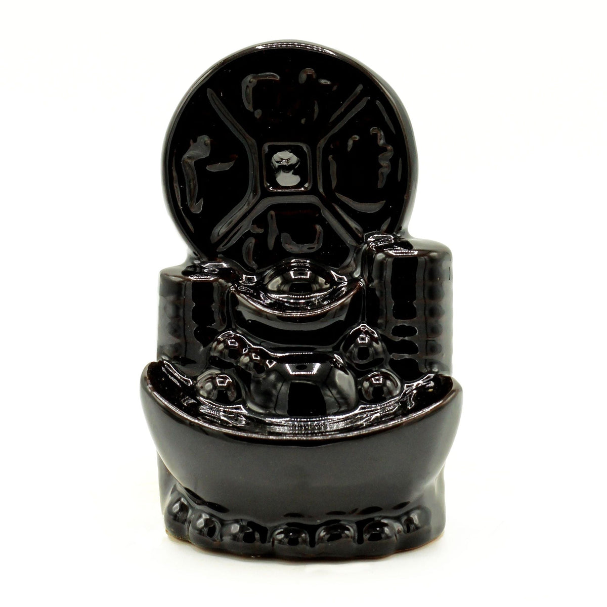 Backflow Incense Burner, Ancient Chinese Coin — view 2 of 4