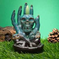 Backflow Incense Burner, Skull in Hand — view 3 of 6