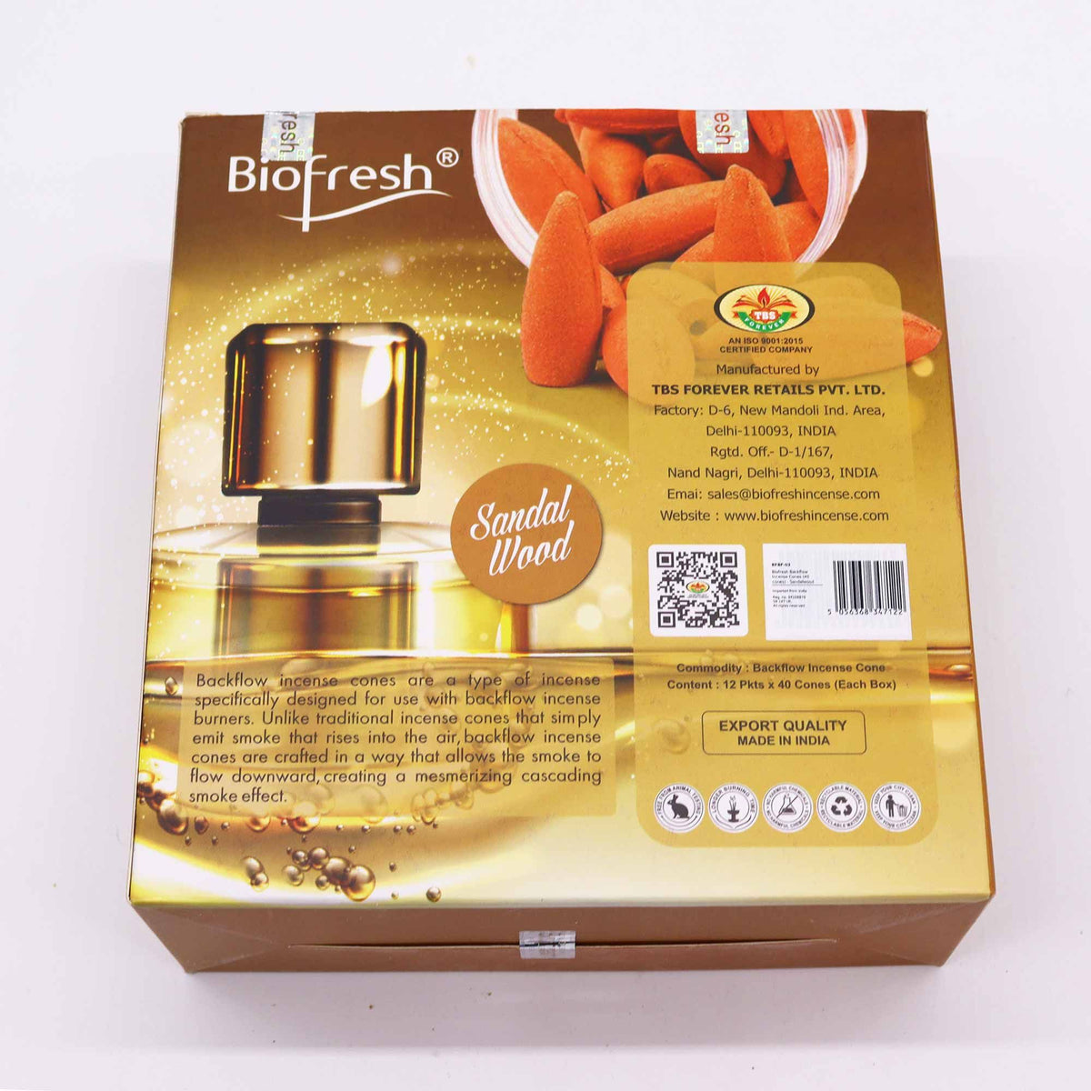 Biofresh Backflow Cones, Sandalwood — view 4 of 6