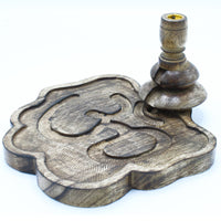 Large Mango Wood Backflow Burner, Ohm — view 2 of 2