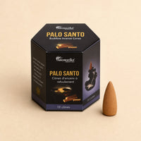 Masala Backflow Incense Cones, Palo Santo, Pack of 10