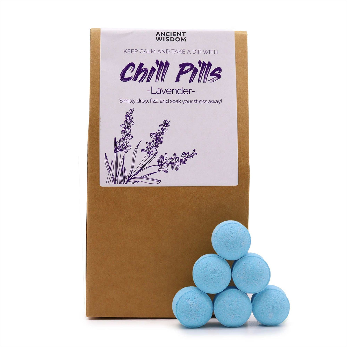 Chill Pills Bath Pebbles, lavender 350g — view 2 of 4