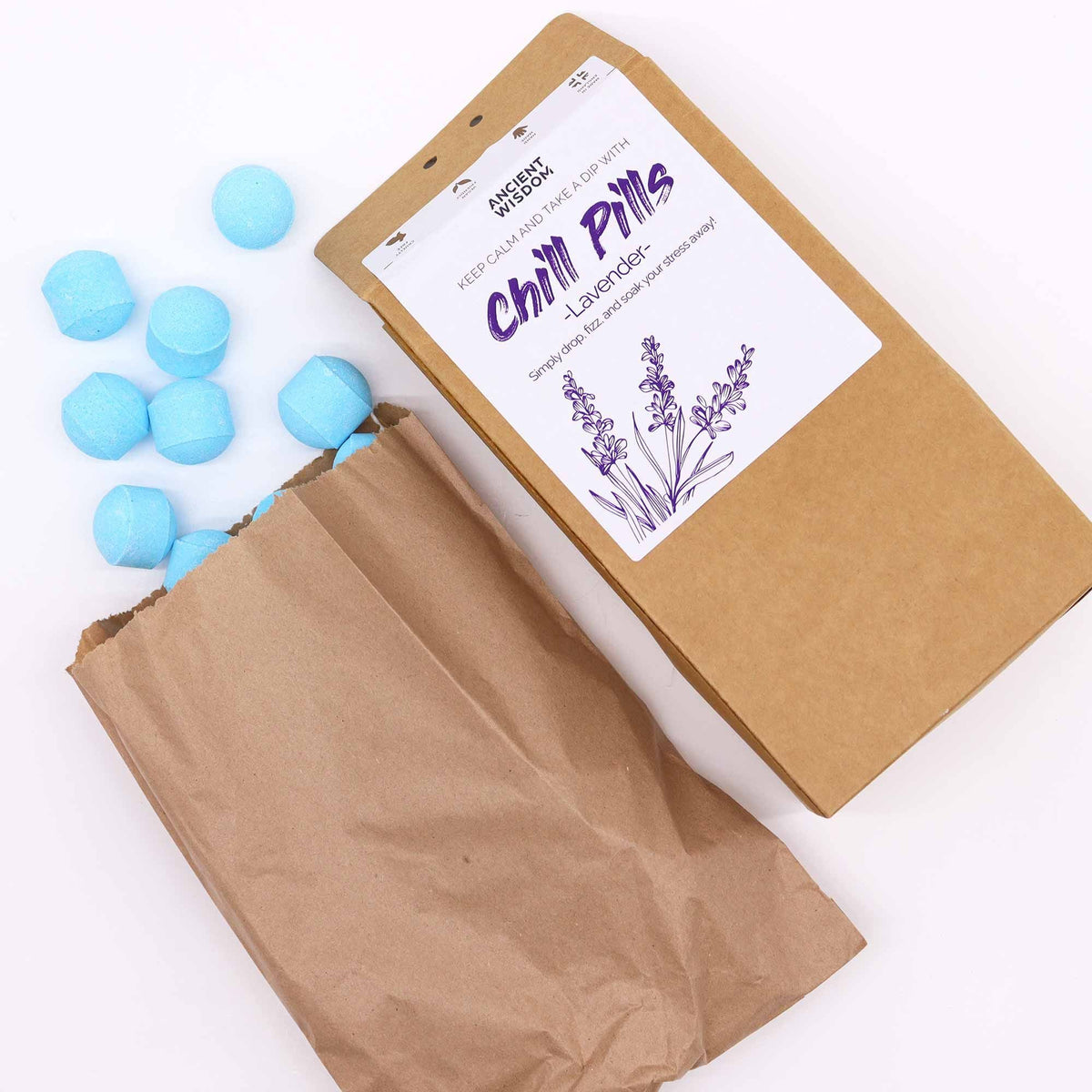 Chill Pills Bath Pebbles, lavender 350g — view 3 of 4