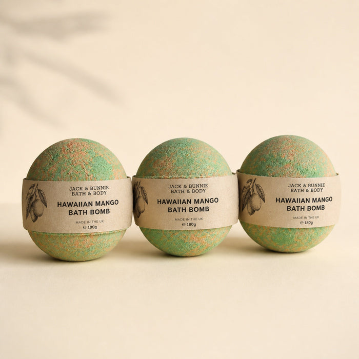 Jumbo Bath Bombs, Mango, Set of 3