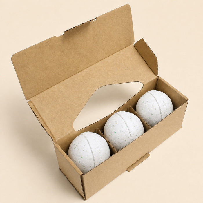 Bath Bomb Potions, Geranium, Lavender & Bergamot, Set of 3