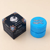 Zodiac Bath Fizzers with Horoscope, Aquarius