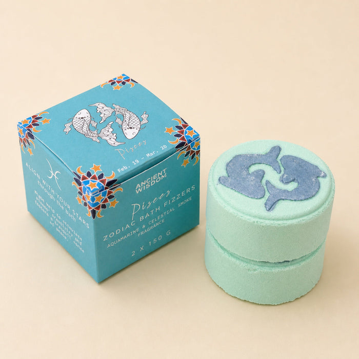Zodiac Bath Fizzers with Horoscope, Pisces