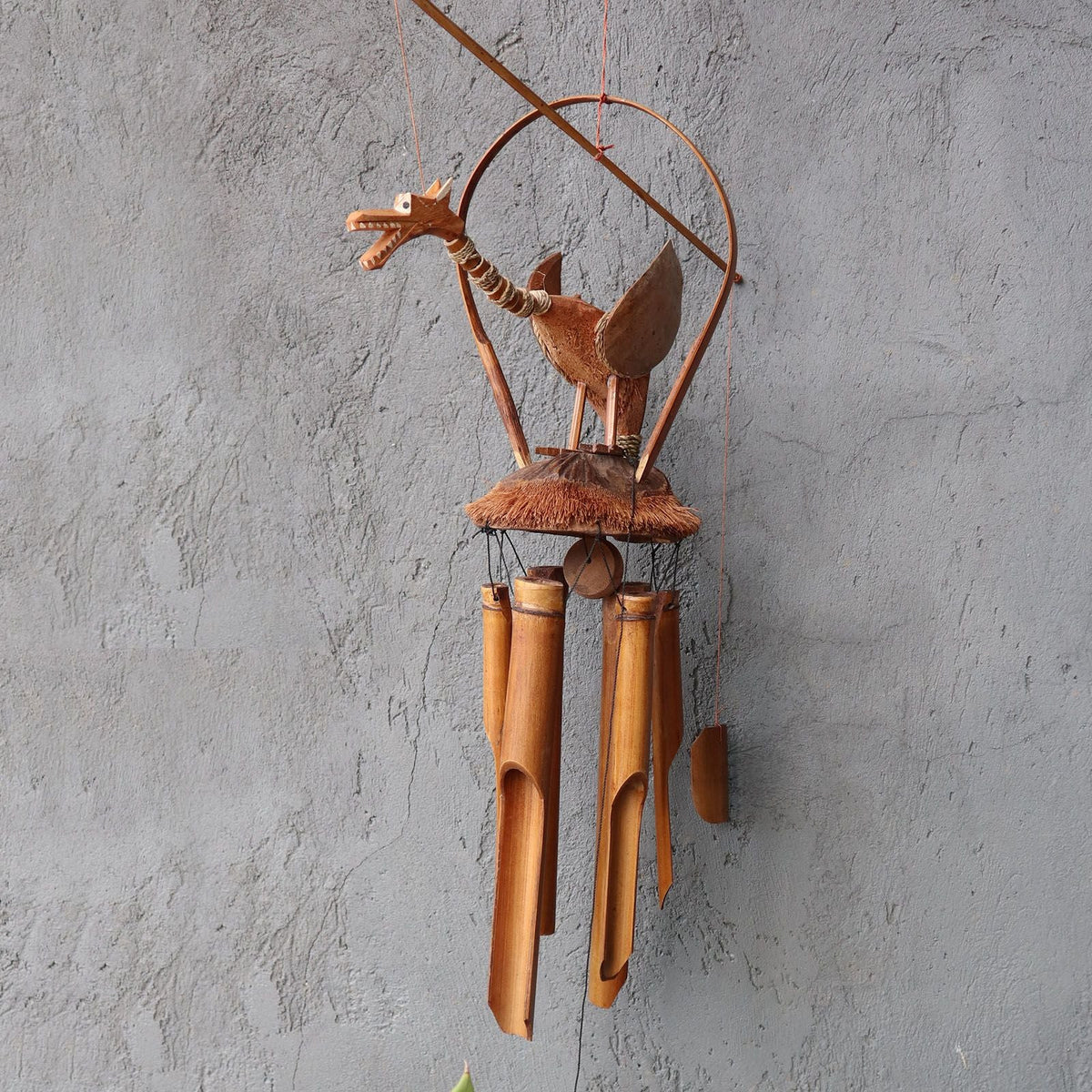 Coconut Dragon Bamboo Wind Chime — view 2 of 3