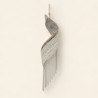 Coconut Leaf Wind Chime, whitewash
