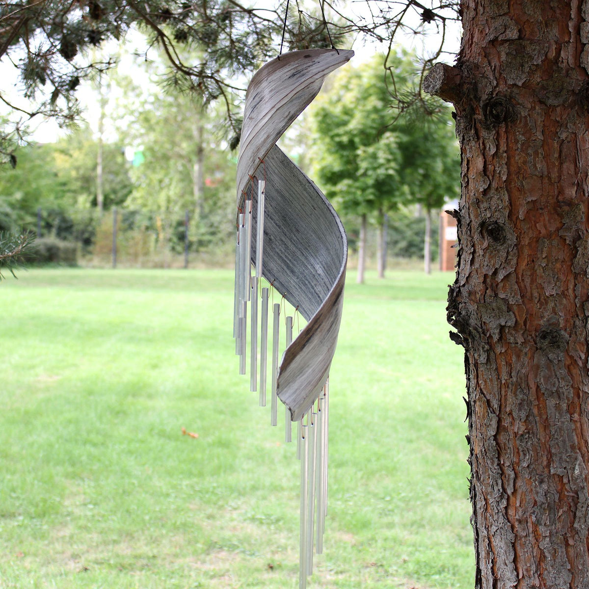 Coconut Leaf Wind Chime, whitewash — view 3 of 6