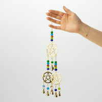 Tri-Pentagram Brass Chimes, seven bells — view 2 of 7