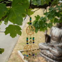 Tri-Pentagram Brass Chimes, seven bells — view 5 of 7