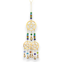 Tri-Pentagram Brass Chimes, seven bells — view 7 of 7