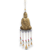 Buddha Brass Chimes, five bells — view 3 of 8