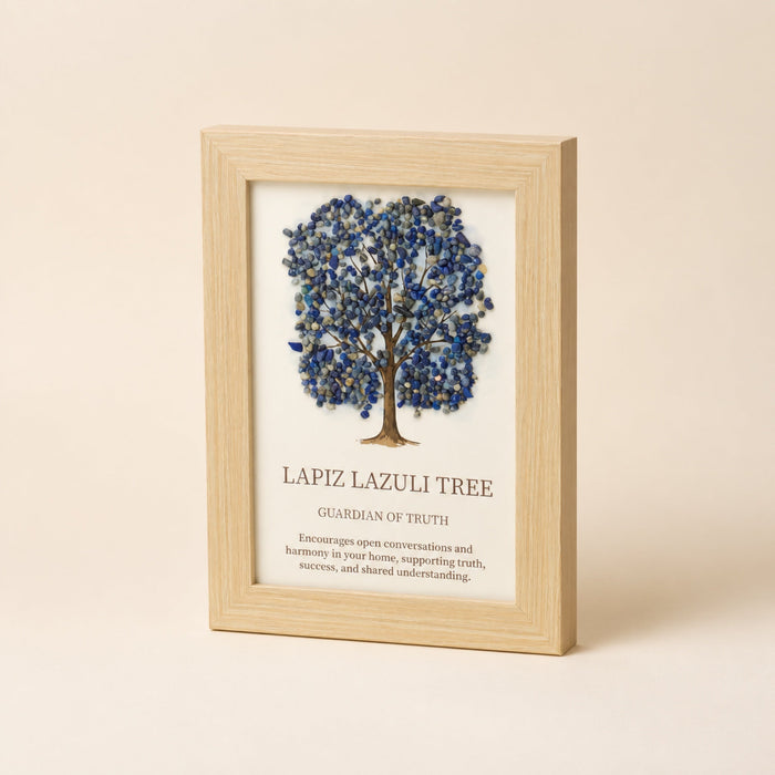 Gemstone Picture, Tree of Life in Lapis