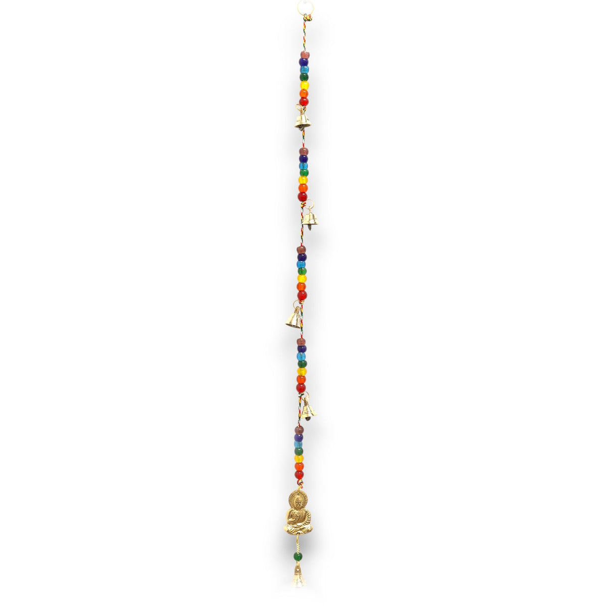 Brass Buddha Chime with Chakra Beads — view 3 of 6