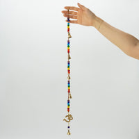 Brass Om Chime with Chakra Beads, 53cm — view 2 of 6