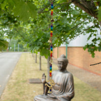 Brass Om Chime with Chakra Beads, 53cm — view 3 of 6
