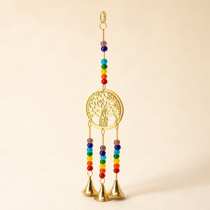 Brass Tree of Life Chime, 3 Bells, 31cm
