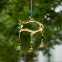 Brass Fish Drop Chime, 7 Bells, 54cm — view 6 of 6