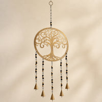 Large Brass Tree of Life Bell Chime, 35cm