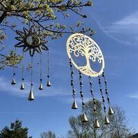 Large Brass Tree of Life Bell Chime, 35cm — view 2 of 11