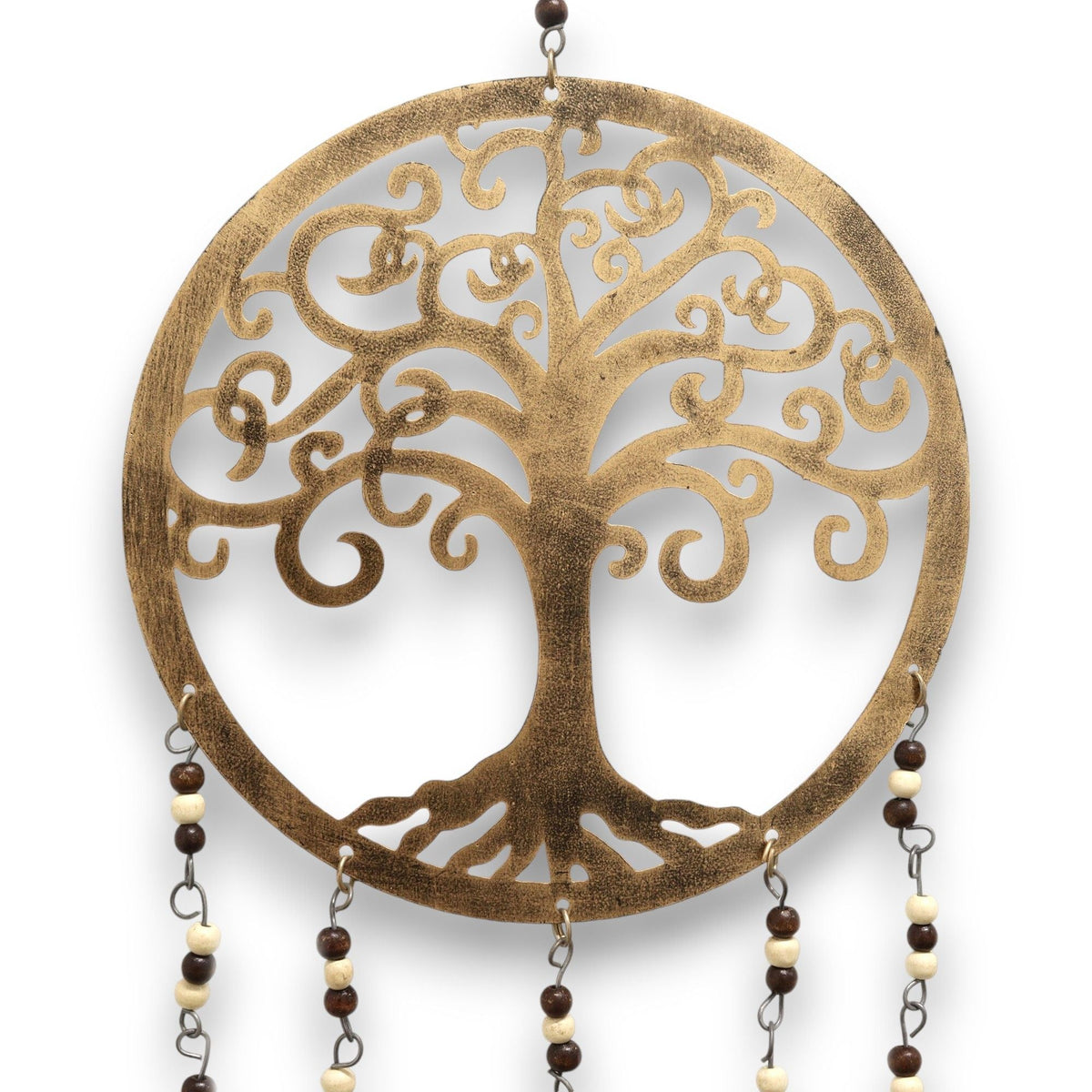 Large Brass Tree of Life Bell Chime, 35cm — view 3 of 11