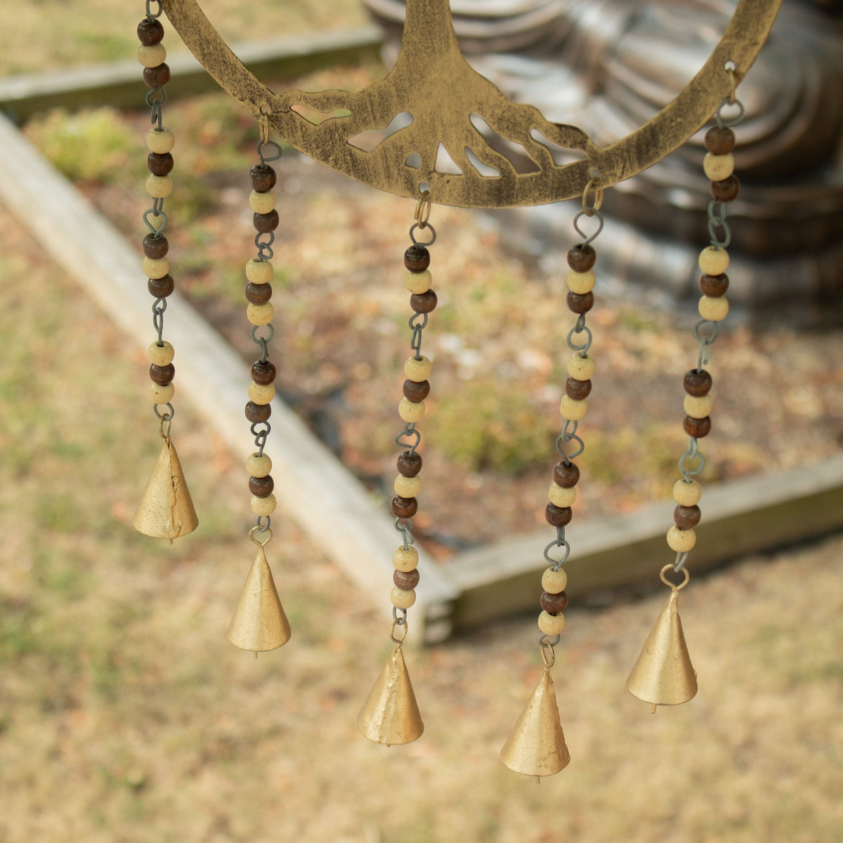 Large Brass Tree of Life Bell Chime, 35cm — view 8 of 11