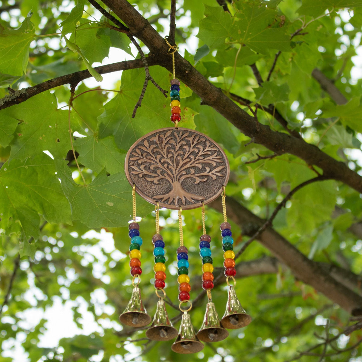 Brass Tree of Life Chime, 5 Bells, 36cm — view 9 of 10