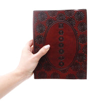 Vegetable-Tanned Leather Journal, Chakra Mandala, Medium — view 3 of 8