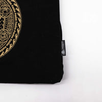 Oversized Cotton Tote Bag, Chocolate Stonewash — view 5 of 5