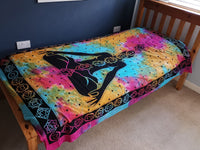 Cotton Bedspread & Wall Hanging, Chakra Buddha — view 2 of 5